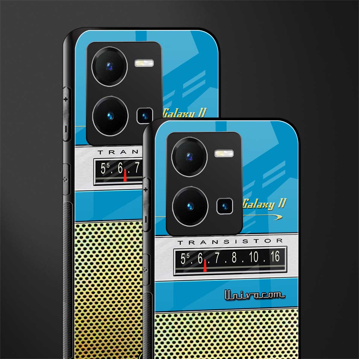 vintage radio back phone cover | glass case for vivo y35 4g