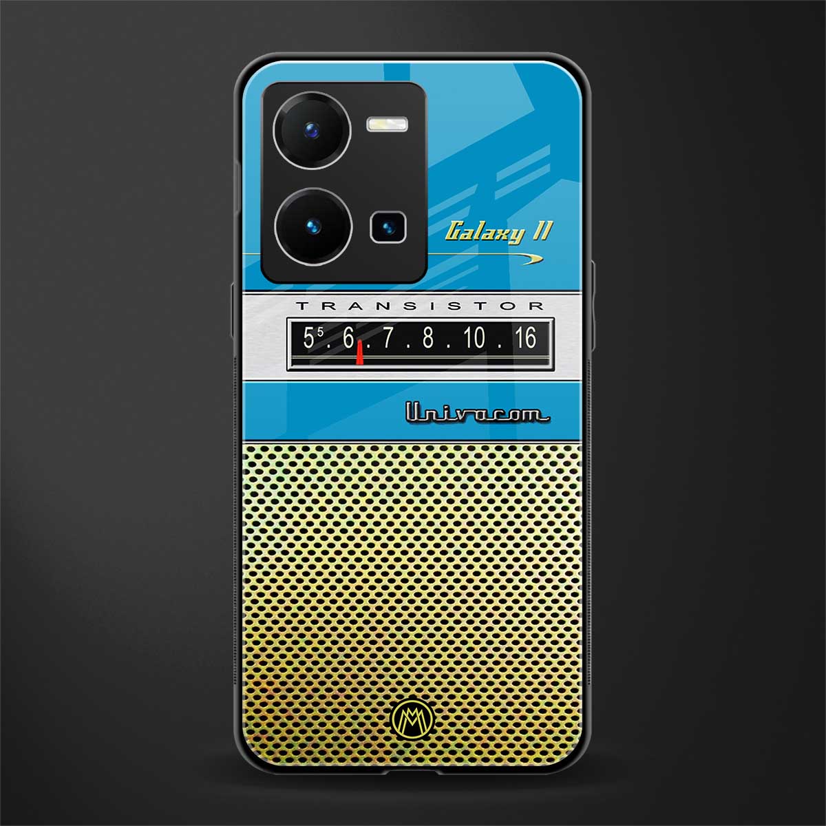 vintage radio back phone cover | glass case for vivo y35 4g