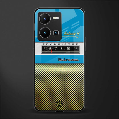 vintage radio back phone cover | glass case for vivo y35 4g