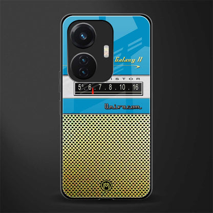 vintage radio back phone cover | glass case for vivo t1 44w 4g