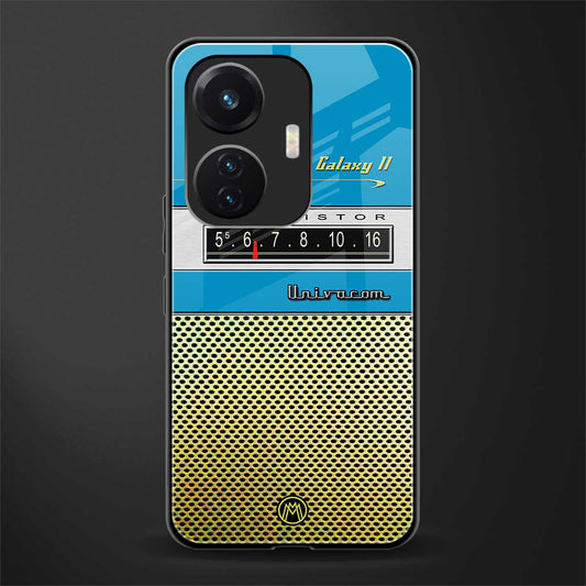 vintage radio back phone cover | glass case for vivo t1 44w 4g