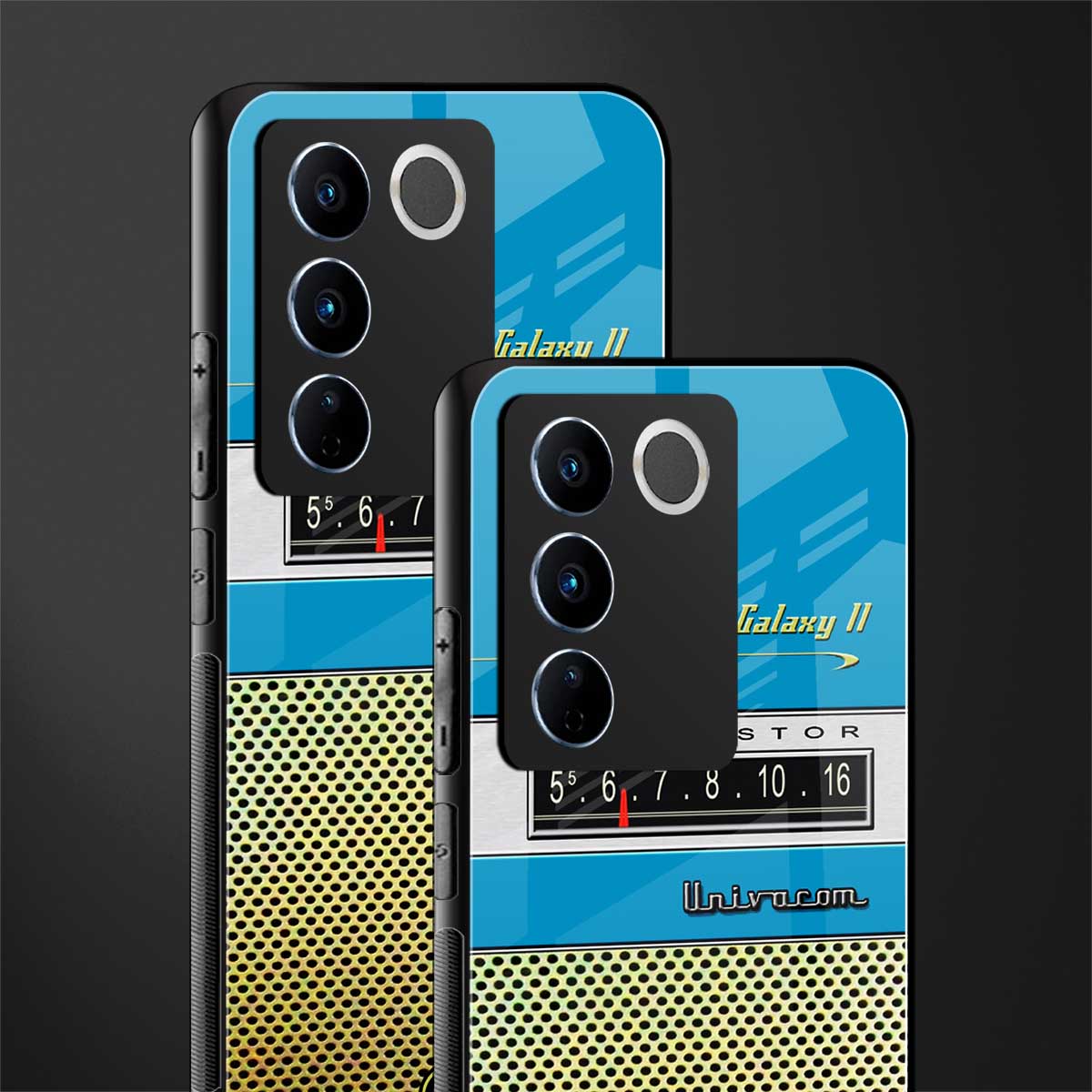 vintage radio back phone cover | glass case for vivo v27 pro 5g