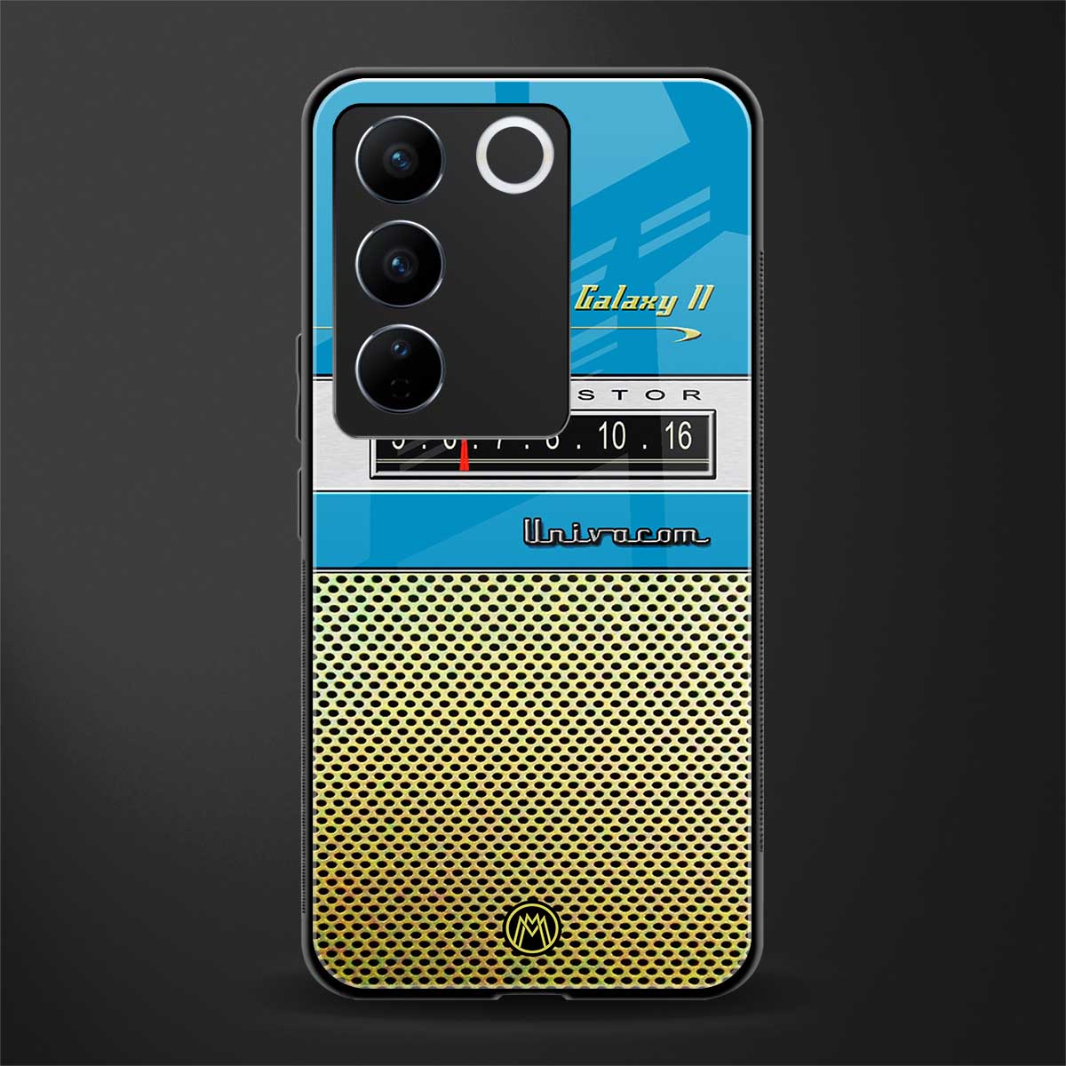 vintage radio back phone cover | glass case for vivo v27 pro 5g
