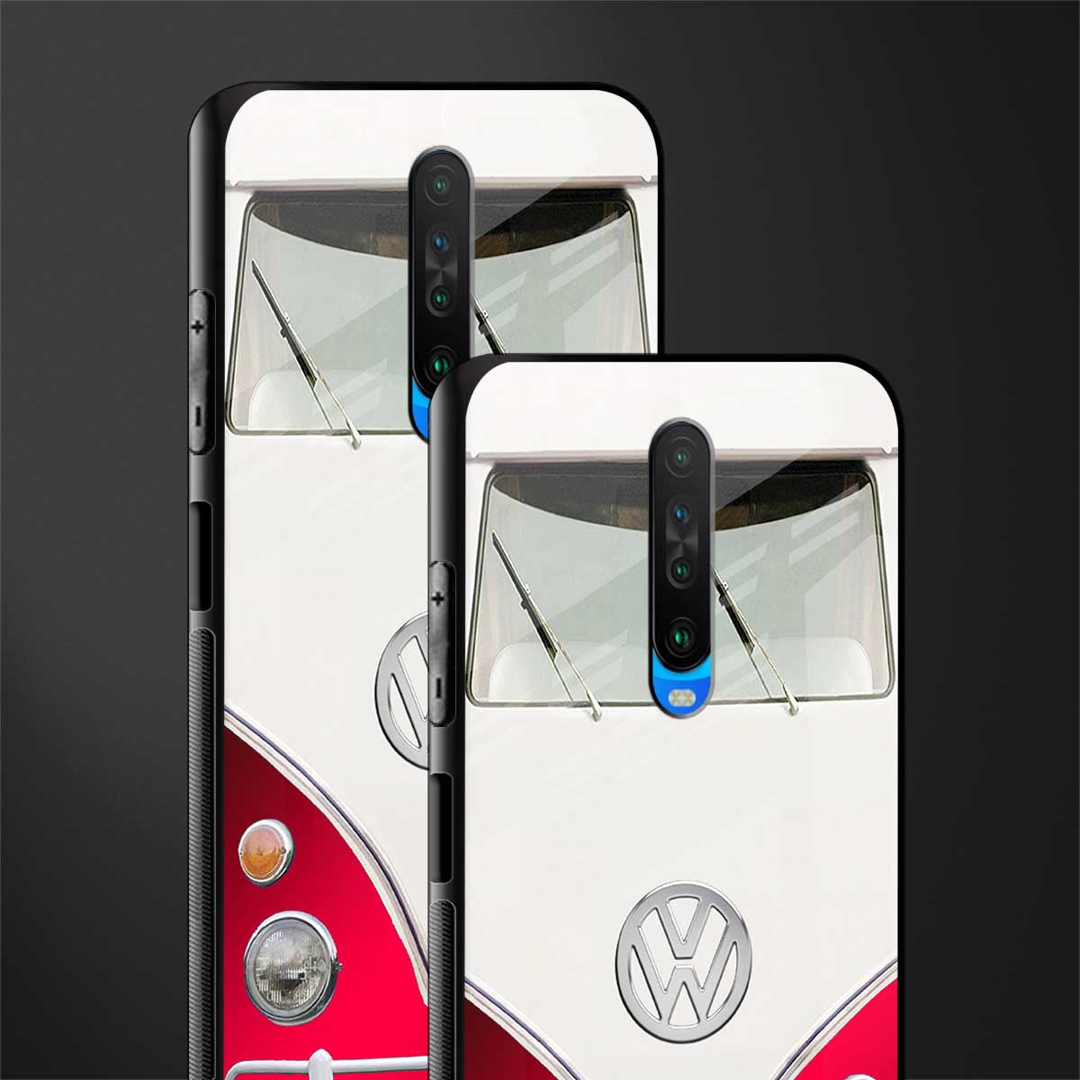 vintage volkswagen glass case for poco x2 image-2