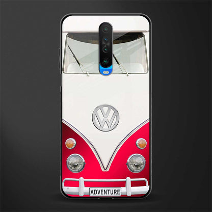 vintage volkswagen glass case for poco x2 image