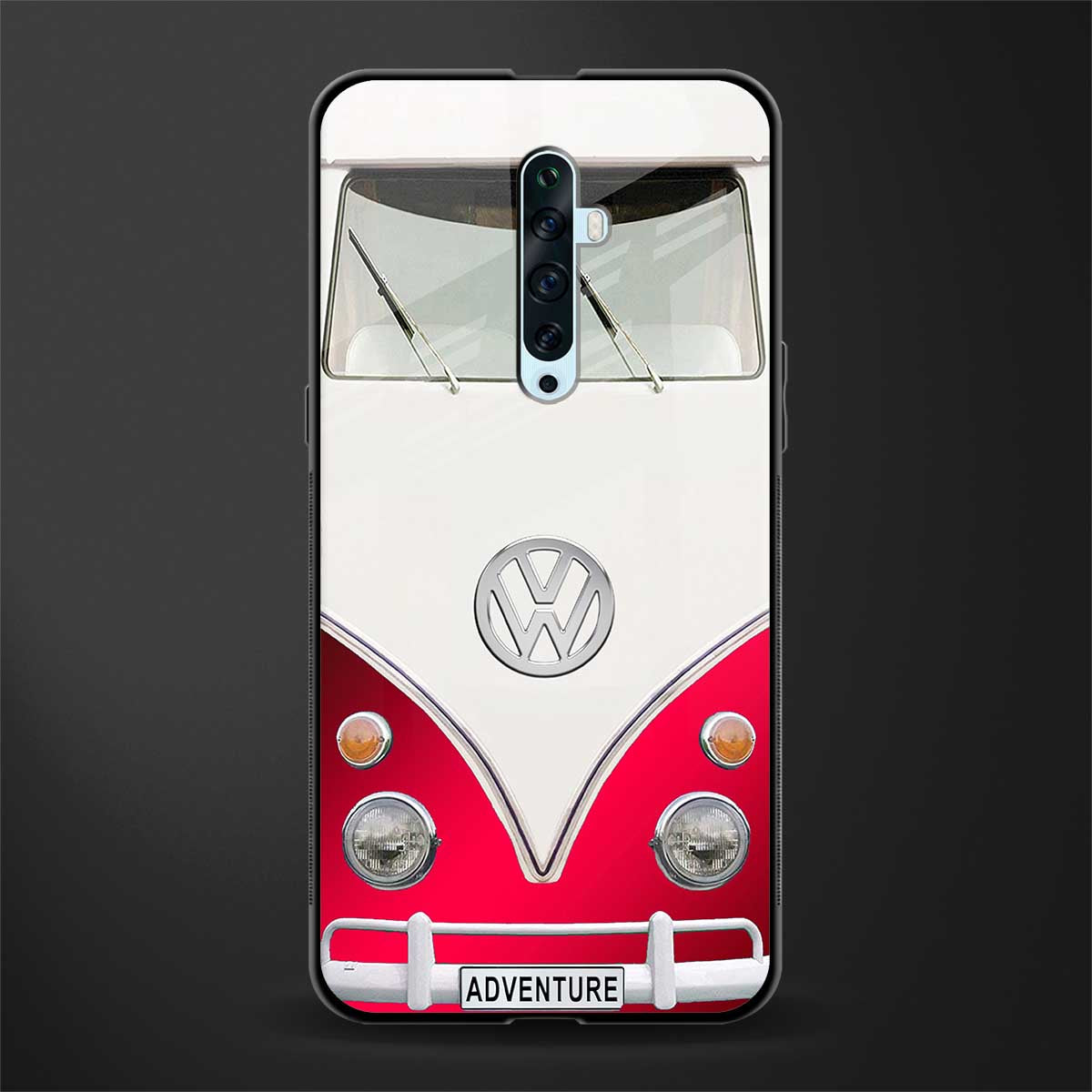 vintage volkswagen glass case for oppo reno 2f image