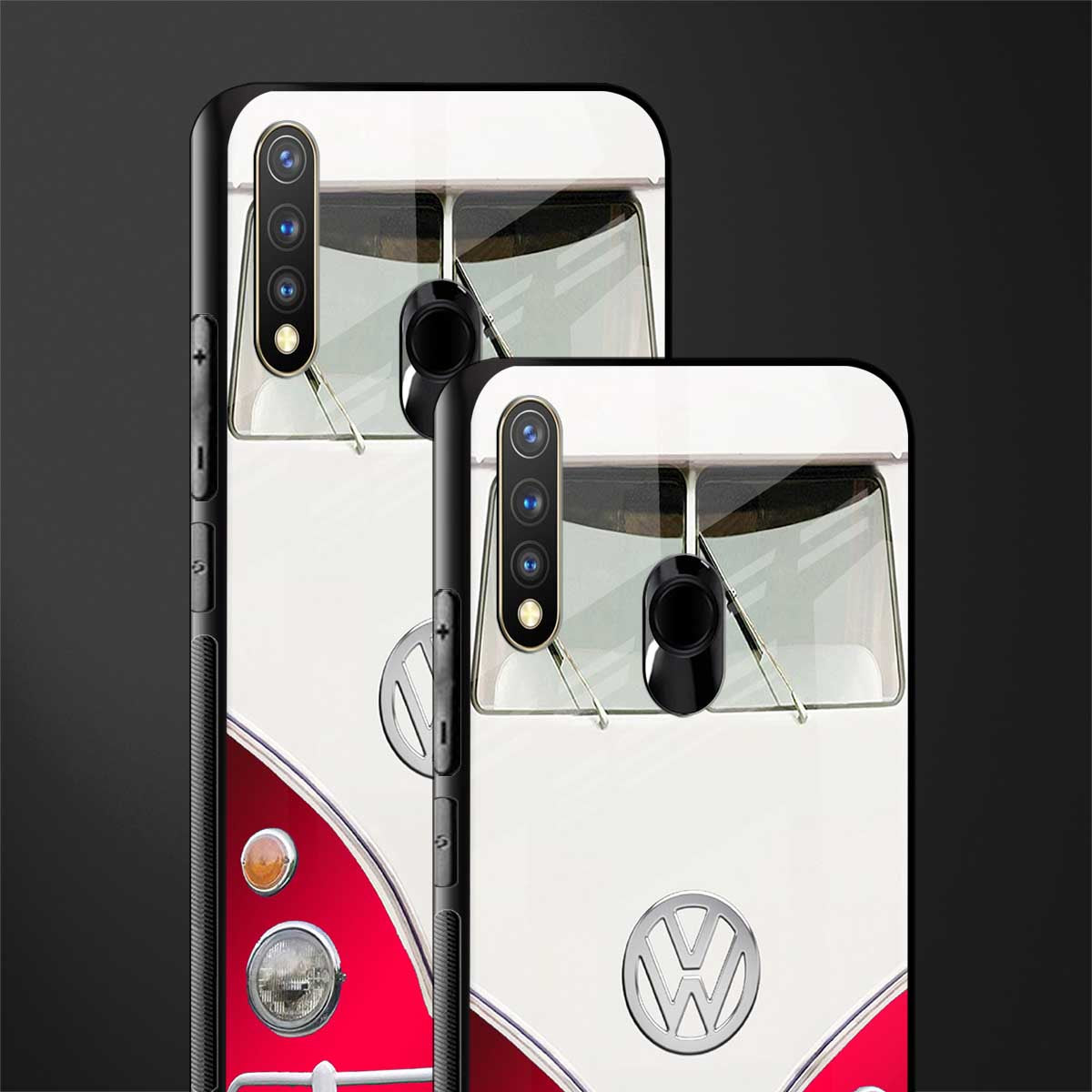 vintage volkswagen glass case for vivo y19 image-2
