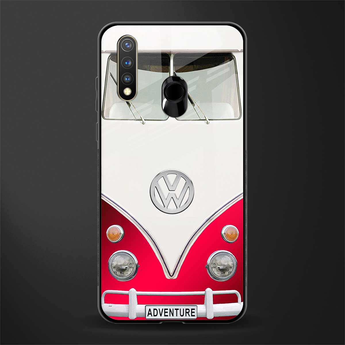 vintage volkswagen glass case for vivo u20 image