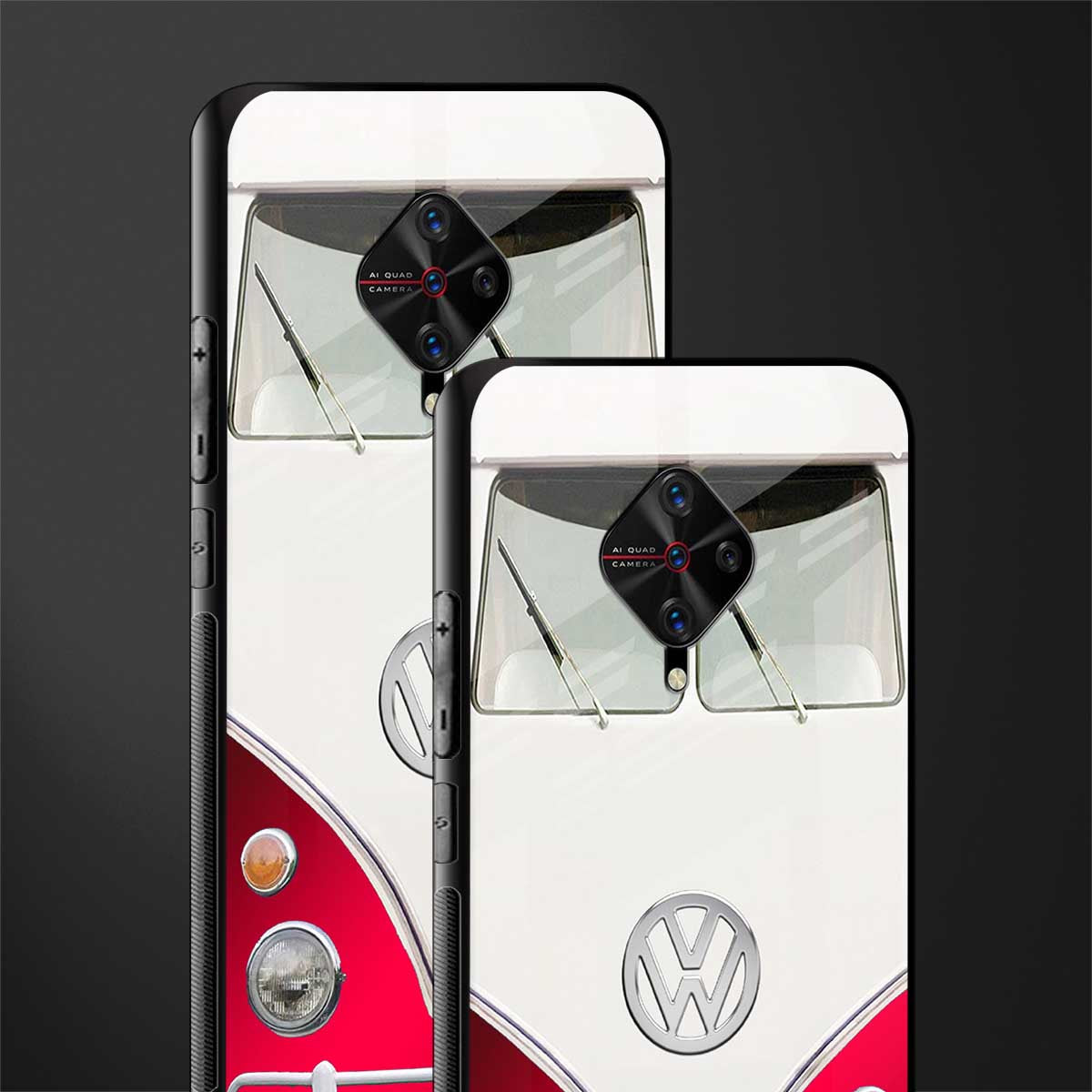 vintage volkswagen glass case for vivo s1 pro image-2