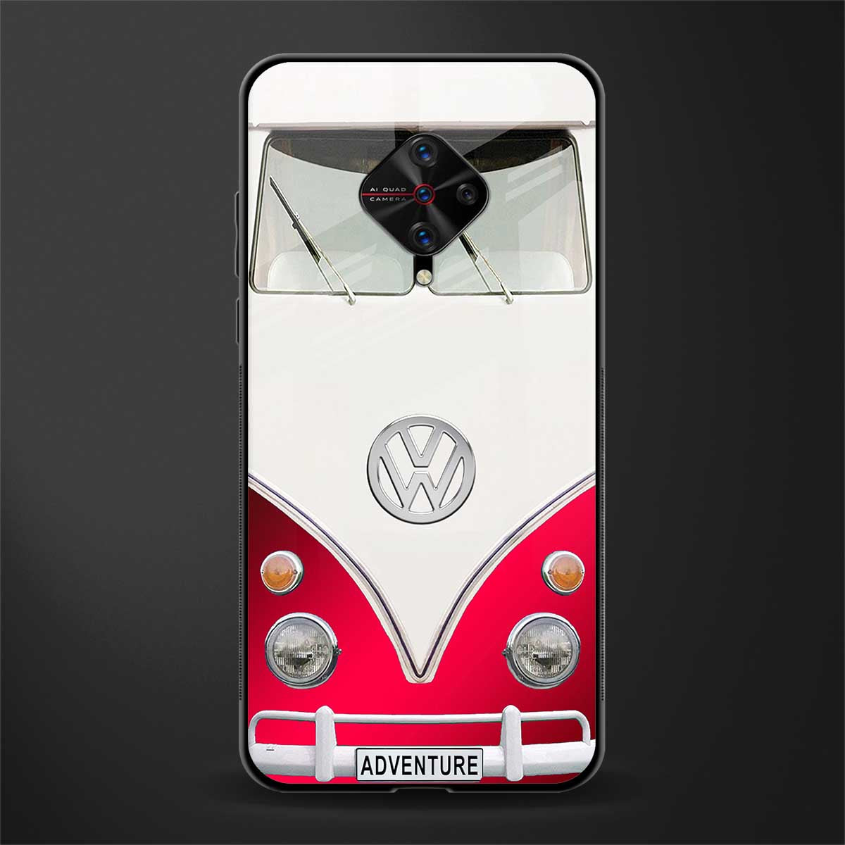 vintage volkswagen glass case for vivo s1 pro image