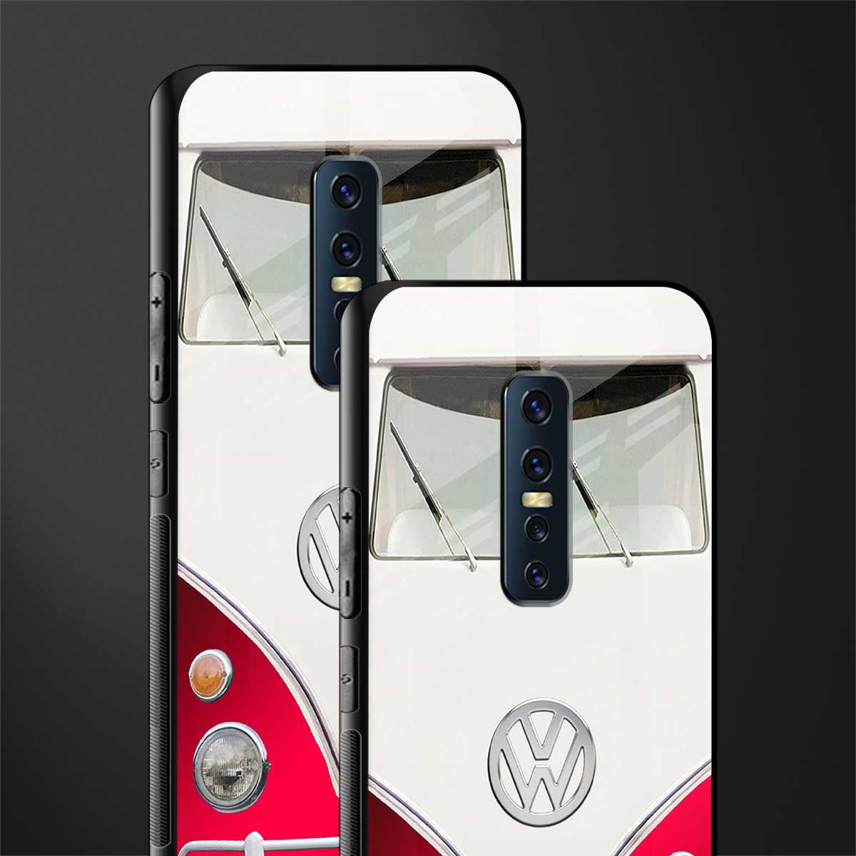 vintage volkswagen glass case for vivo v17 pro image-2