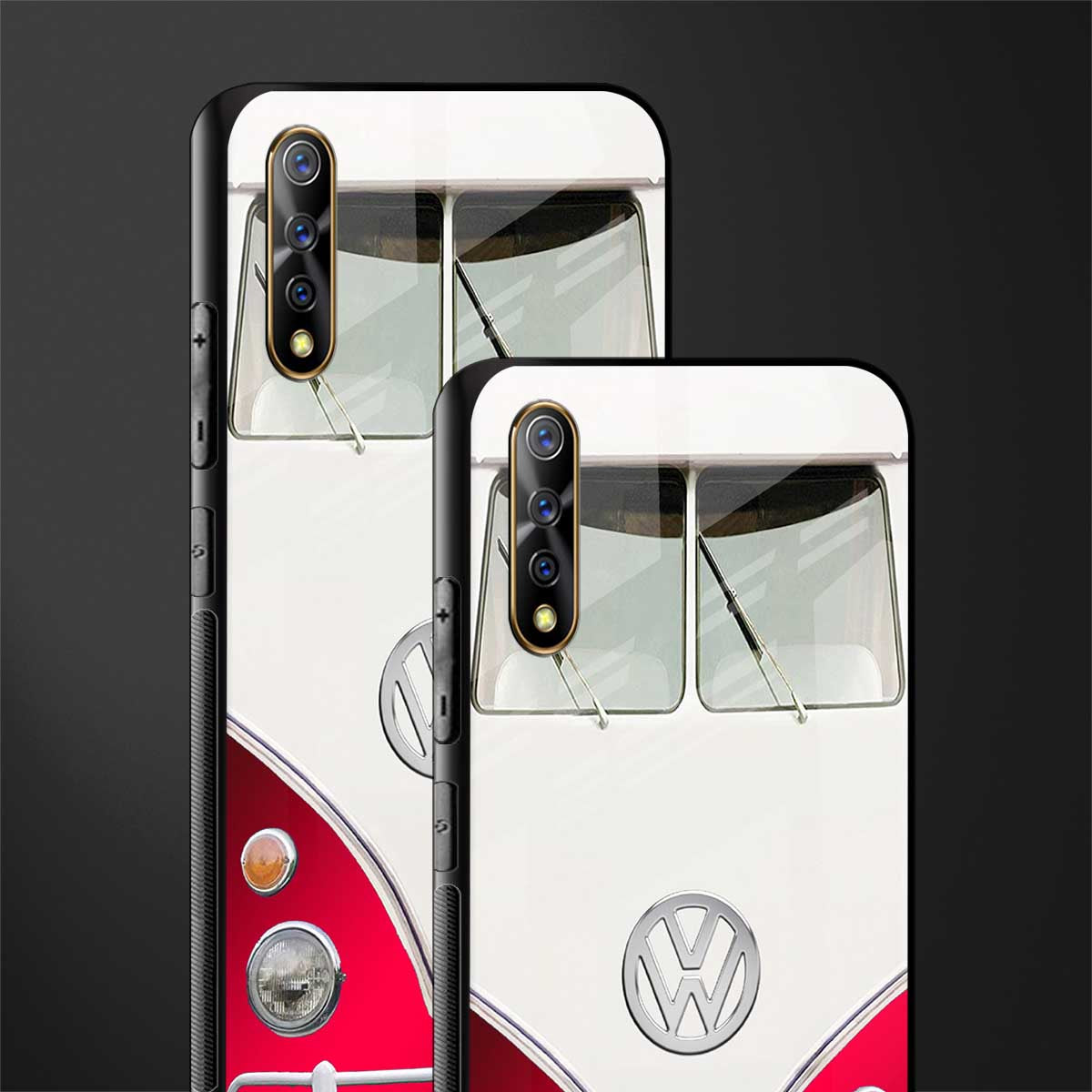vintage volkswagen glass case for vivo z1x image-2