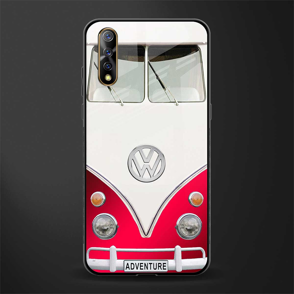 vintage volkswagen glass case for vivo s1 image