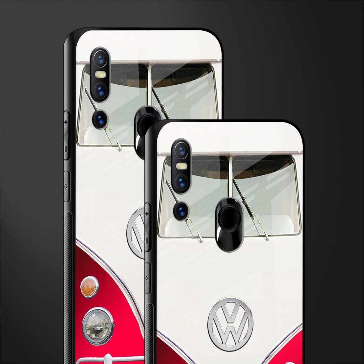 vintage volkswagen glass case for vivo v15 image-2