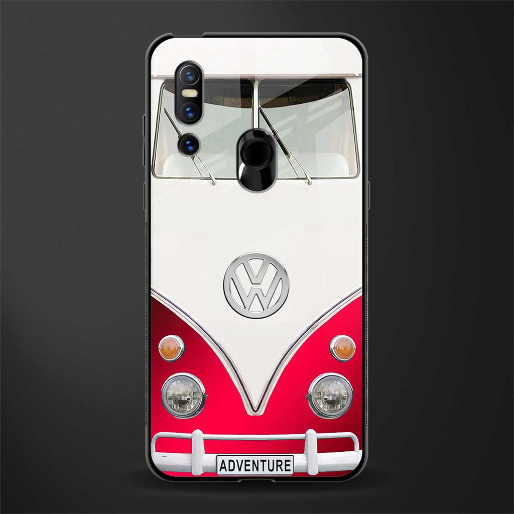 vintage volkswagen glass case for vivo v15 image