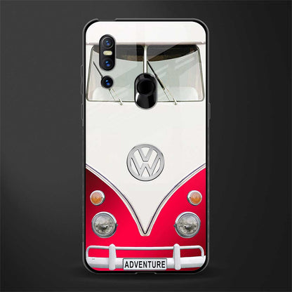 vintage volkswagen glass case for vivo v15 image