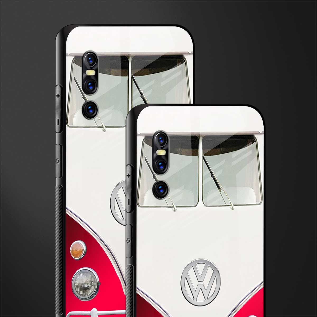 vintage volkswagen glass case for vivo v15 pro image-2