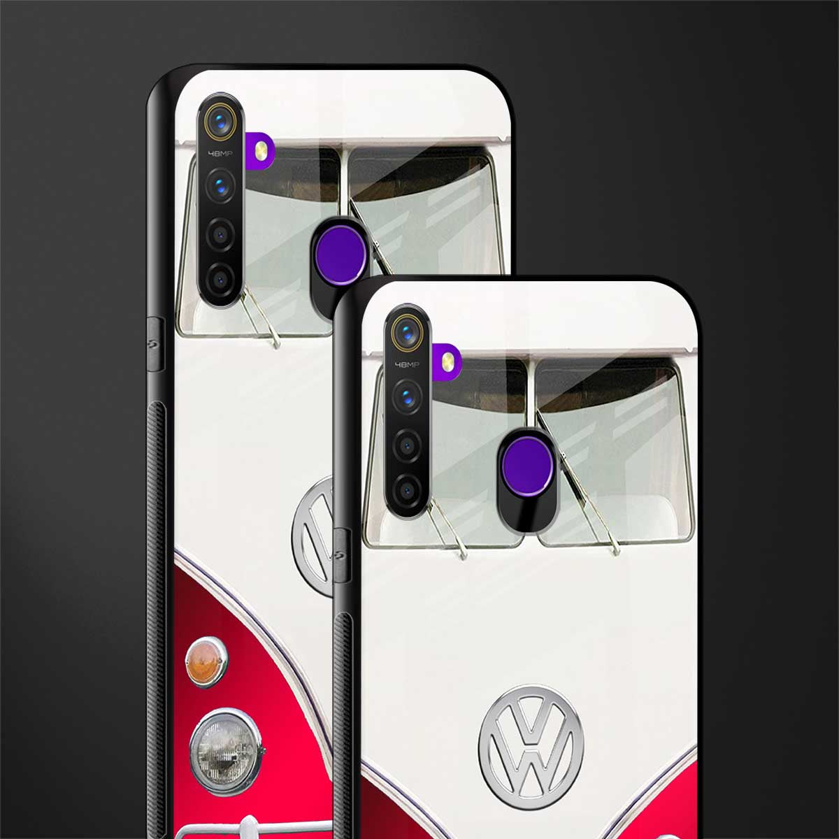 vintage volkswagen glass case for realme 5i image-2