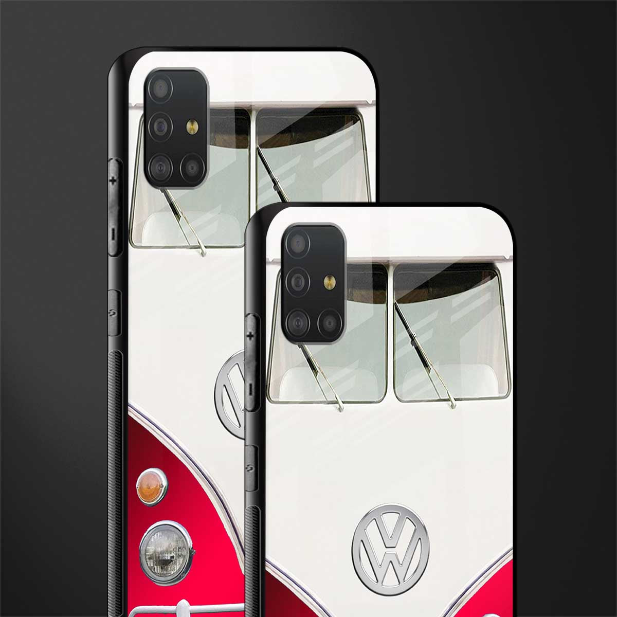 vintage volkswagen glass case for samsung galaxy a51 image-2