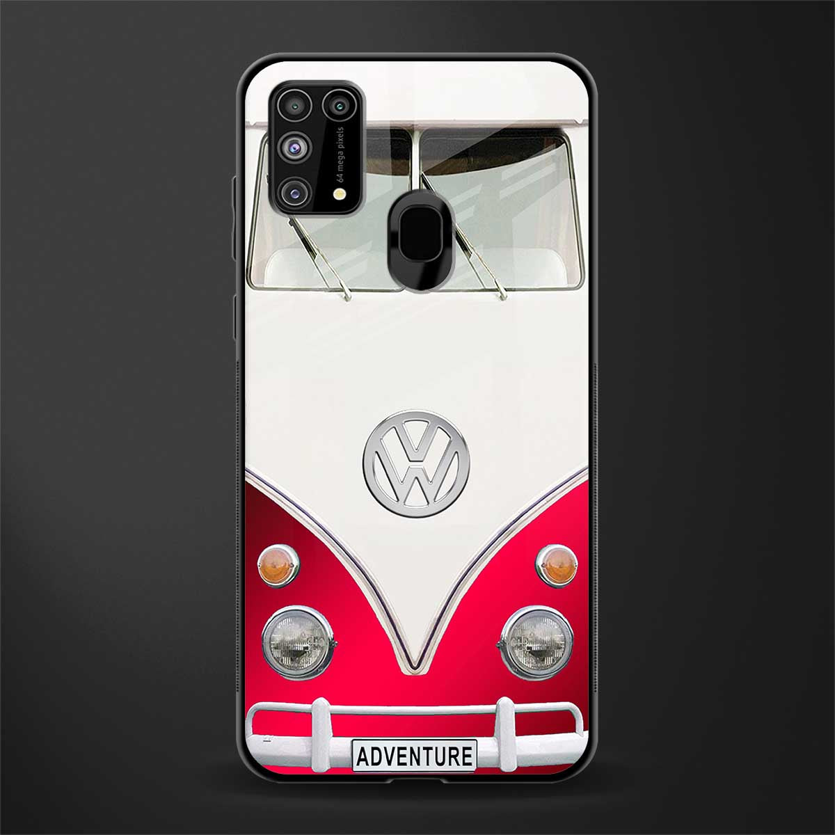 vintage volkswagen glass case for samsung galaxy f41 image