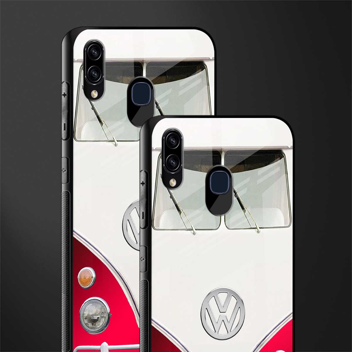 vintage volkswagen glass case for samsung galaxy a30 image-2