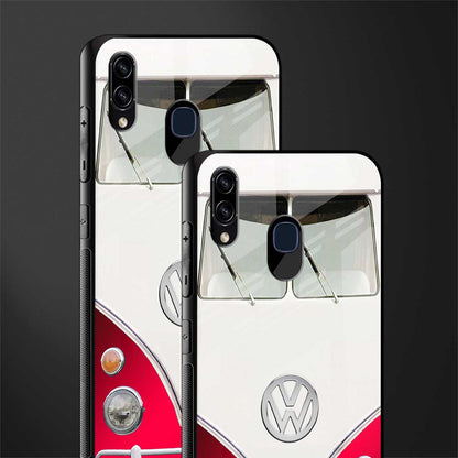 vintage volkswagen glass case for samsung galaxy a30 image-2