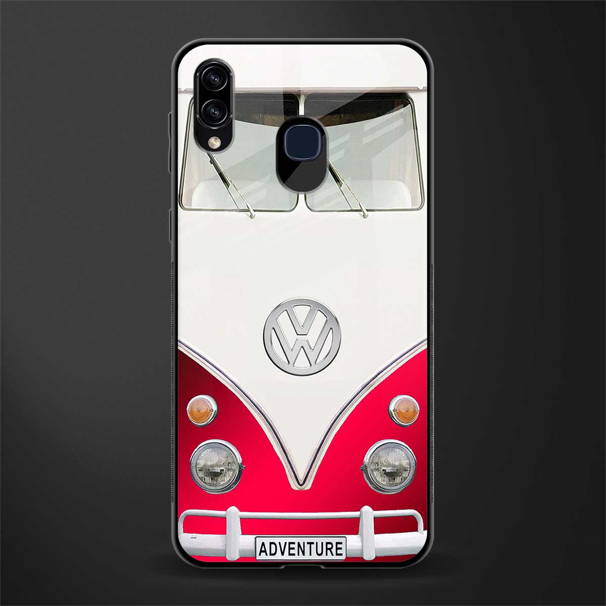 vintage volkswagen glass case for samsung galaxy a20 image