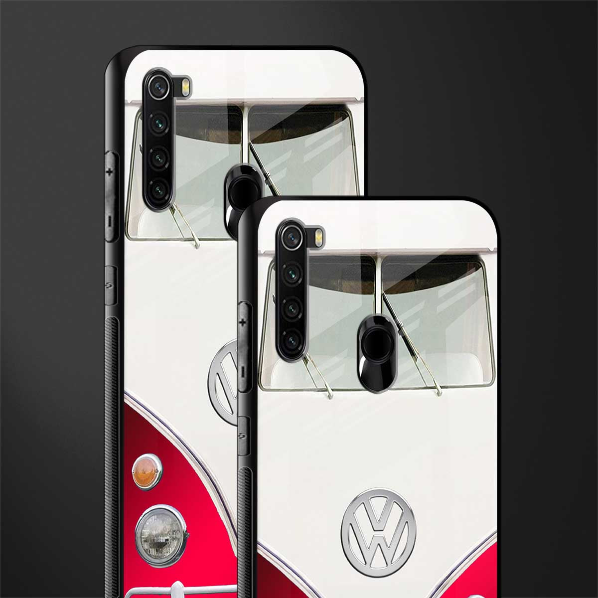 vintage volkswagen glass case for redmi note 8 image-2