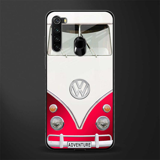 vintage volkswagen glass case for redmi note 8 image