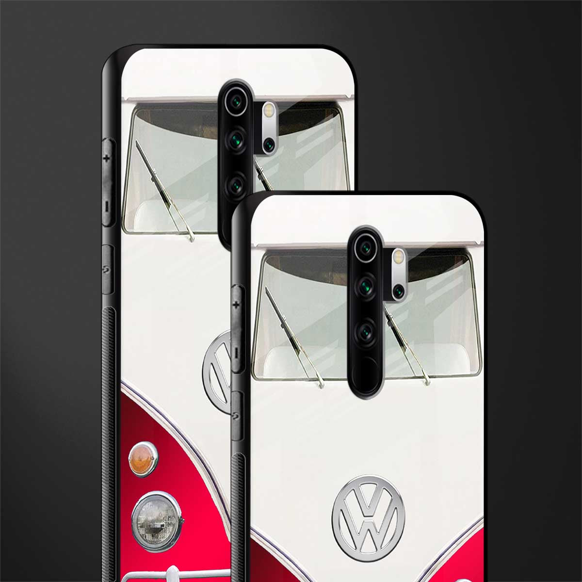 vintage volkswagen glass case for redmi note 8 pro image-2