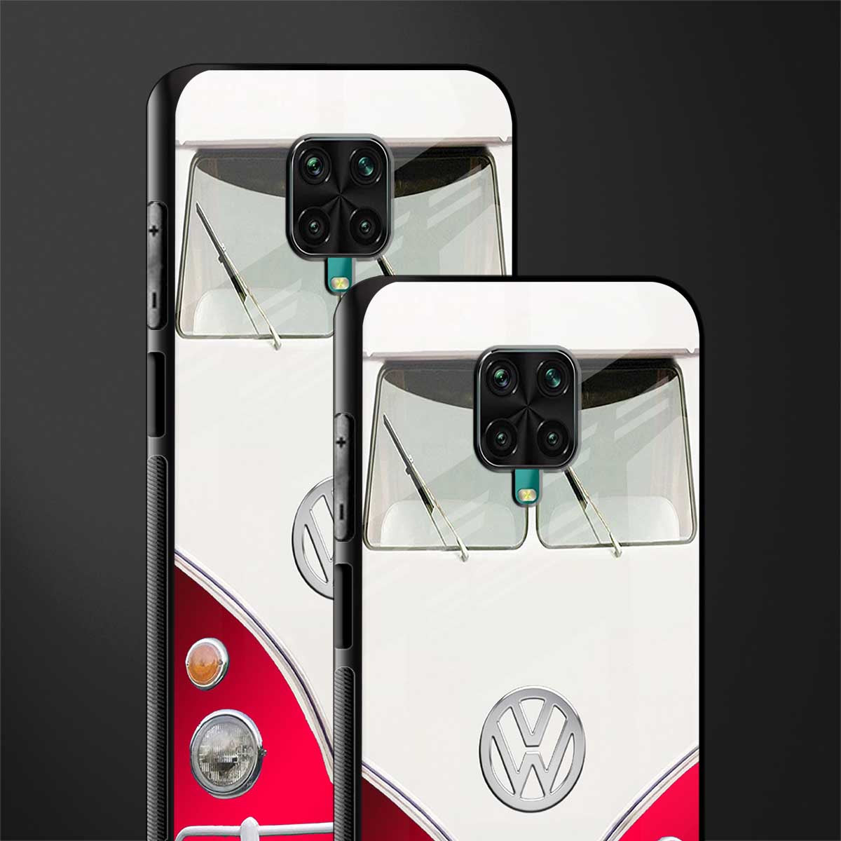 vintage volkswagen glass case for redmi note 9 pro image-2