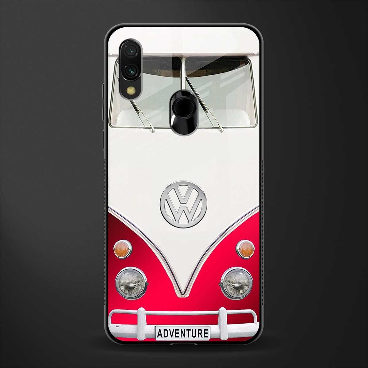 vintage volkswagen glass case for redmi note 7s image
