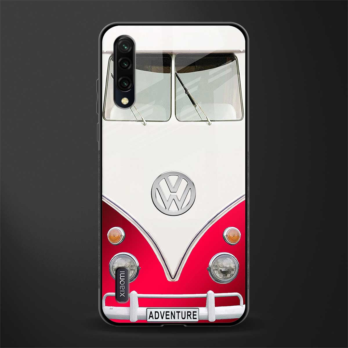 vintage volkswagen glass case for mi a3 redmi a3 image
