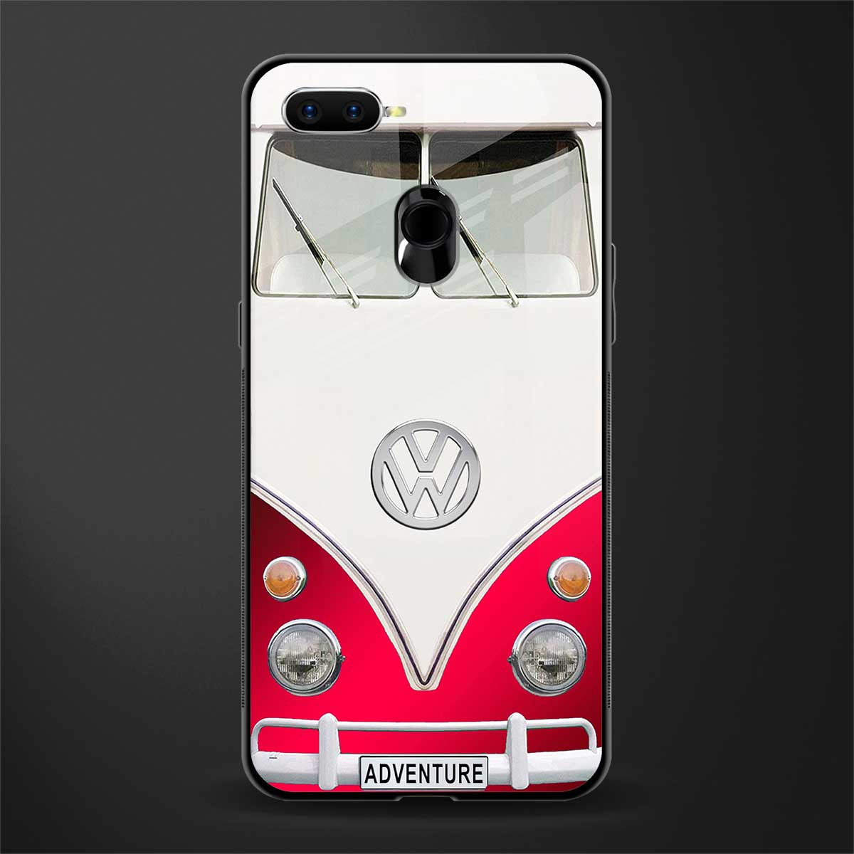 vintage volkswagen glass case for oppo a12 image