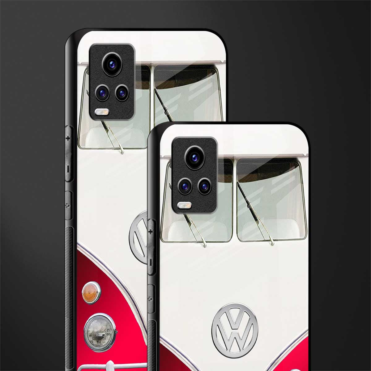 vintage volkswagen back phone cover | glass case for vivo y73