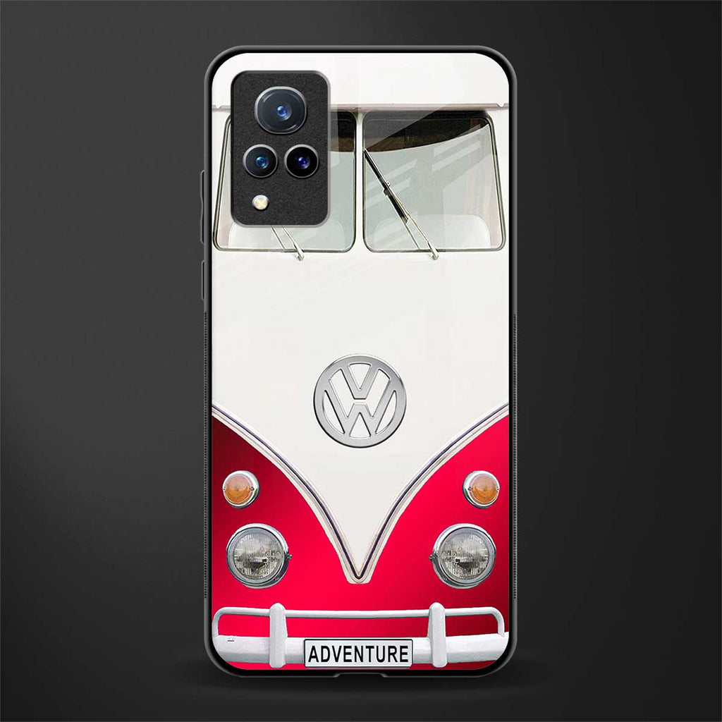 vintage volkswagen glass case for vivo v21 5g image
