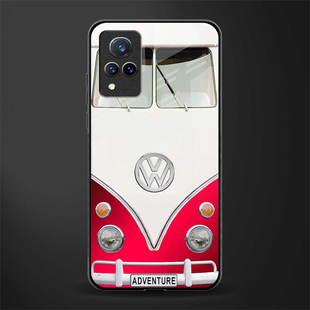 vintage volkswagen glass case for vivo v21 5g image
