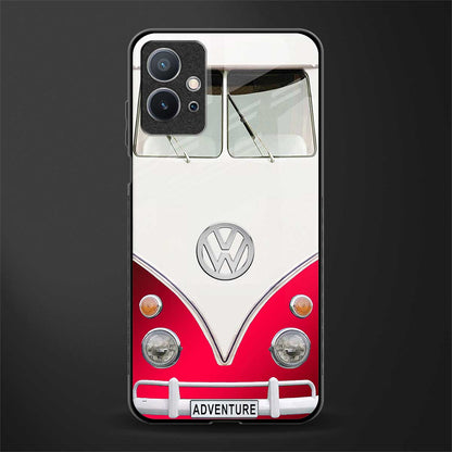 vintage volkswagen glass case for vivo y75 5g image
