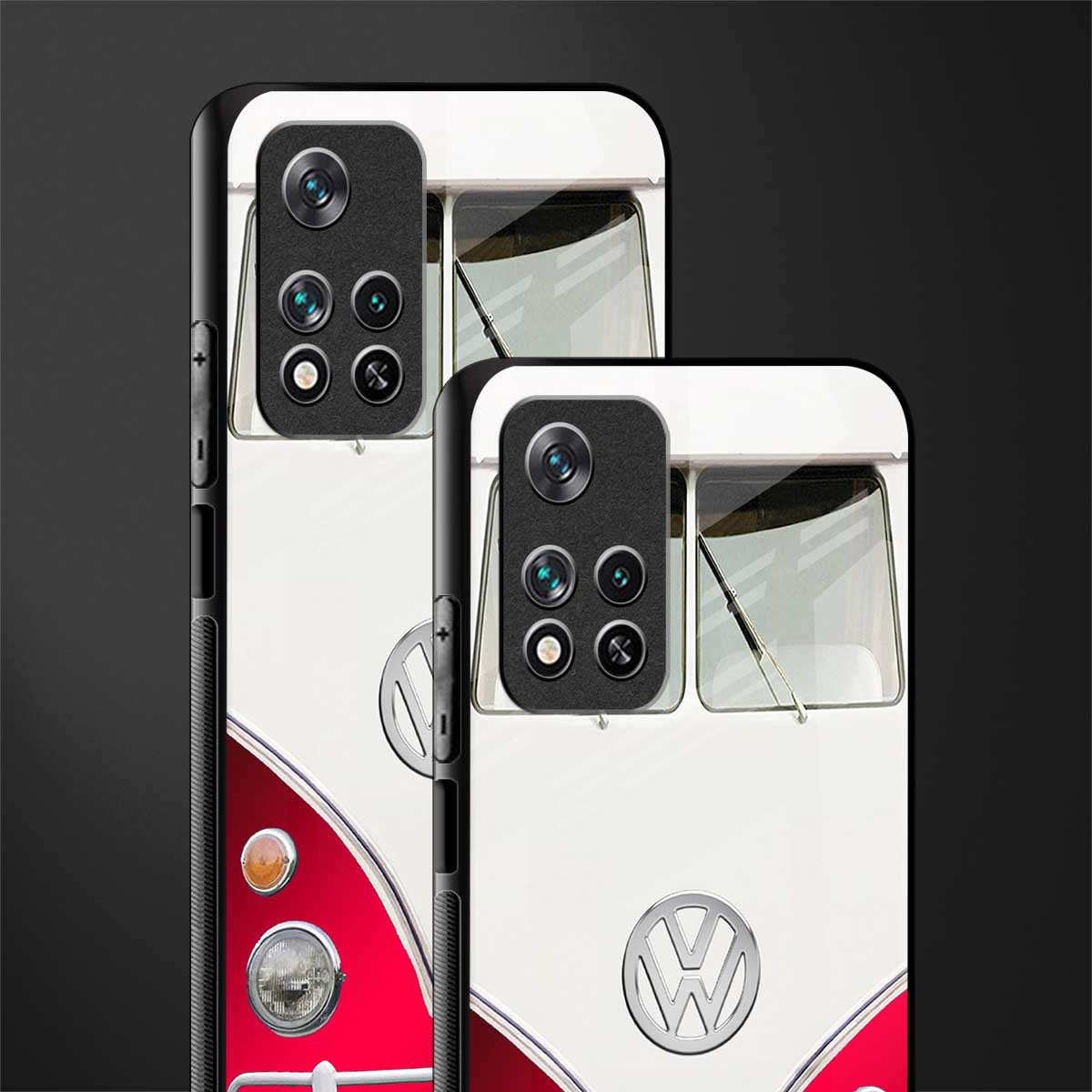 vintage volkswagen glass case for poco m4 pro 5g image-2