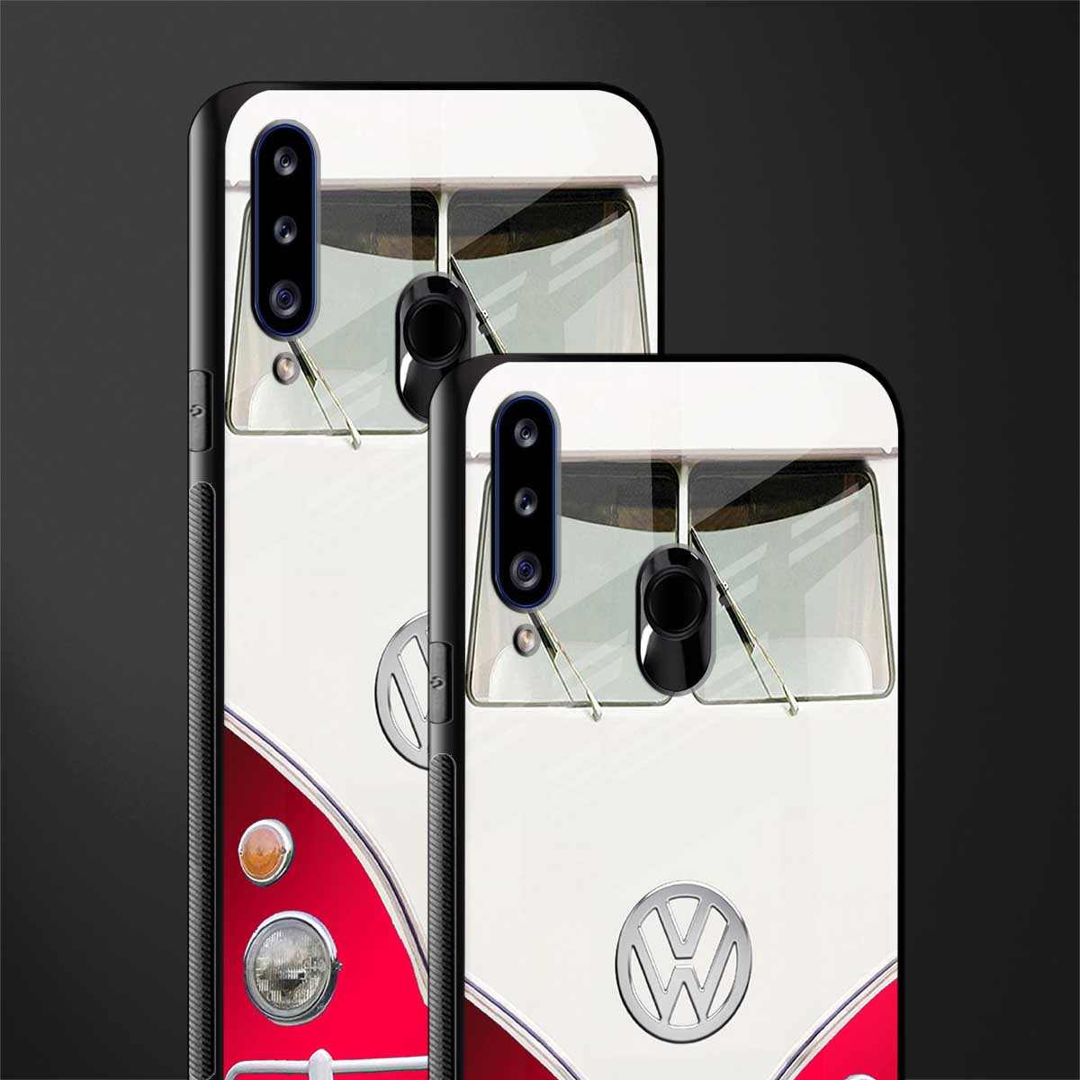 vintage volkswagen glass case for samsung galaxy a20s image-2
