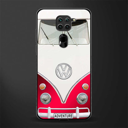vintage volkswagen glass case for redmi note 9 image