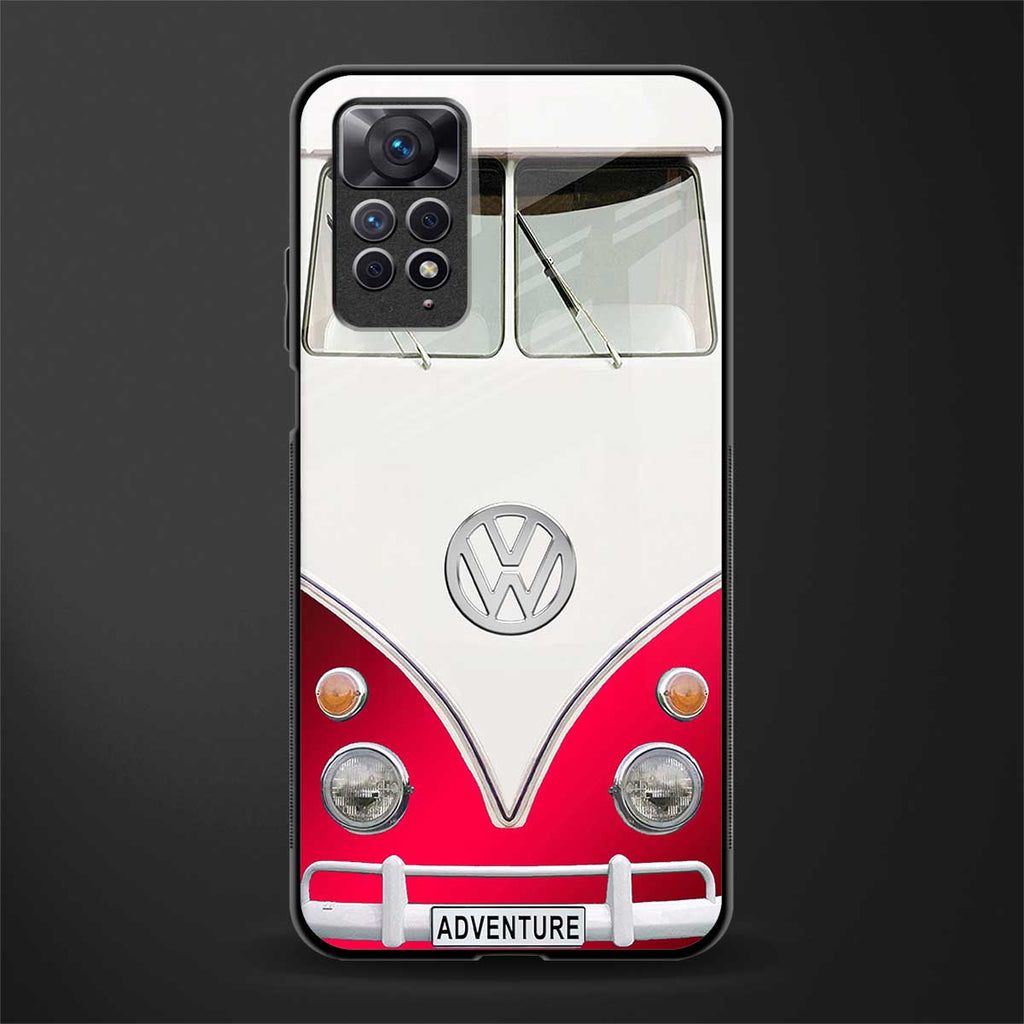 vintage volkswagen glass case for redmi note 11 pro image