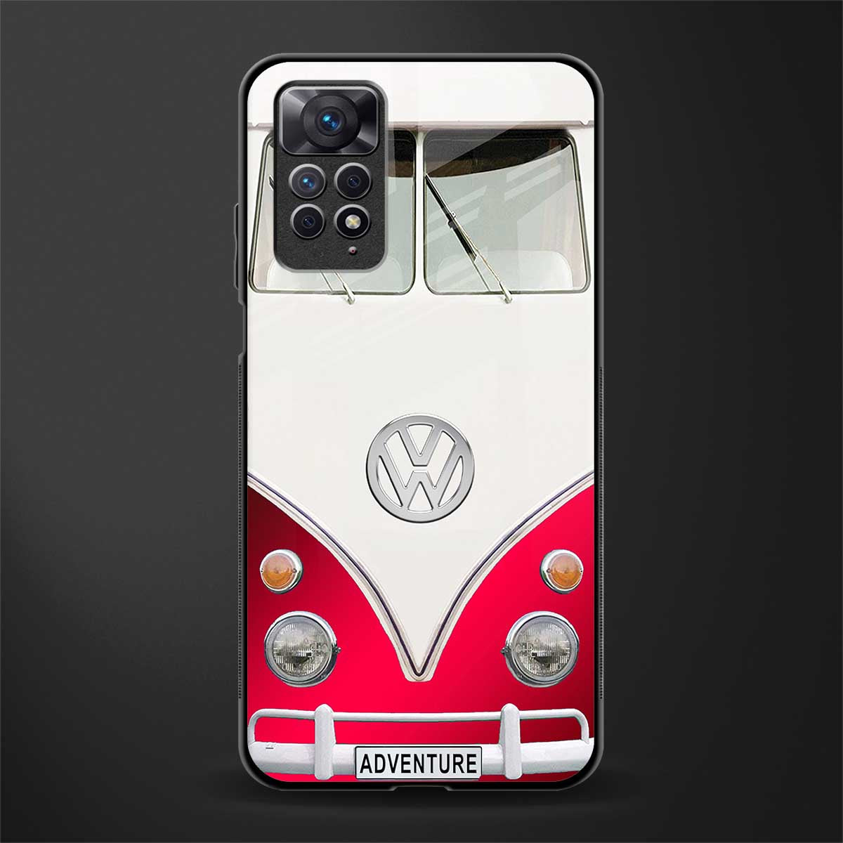 vintage volkswagen glass case for redmi note 11s image