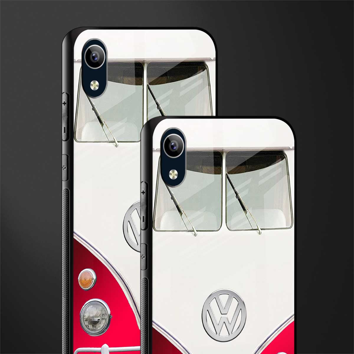 vintage volkswagen glass case for vivo y91i image-2