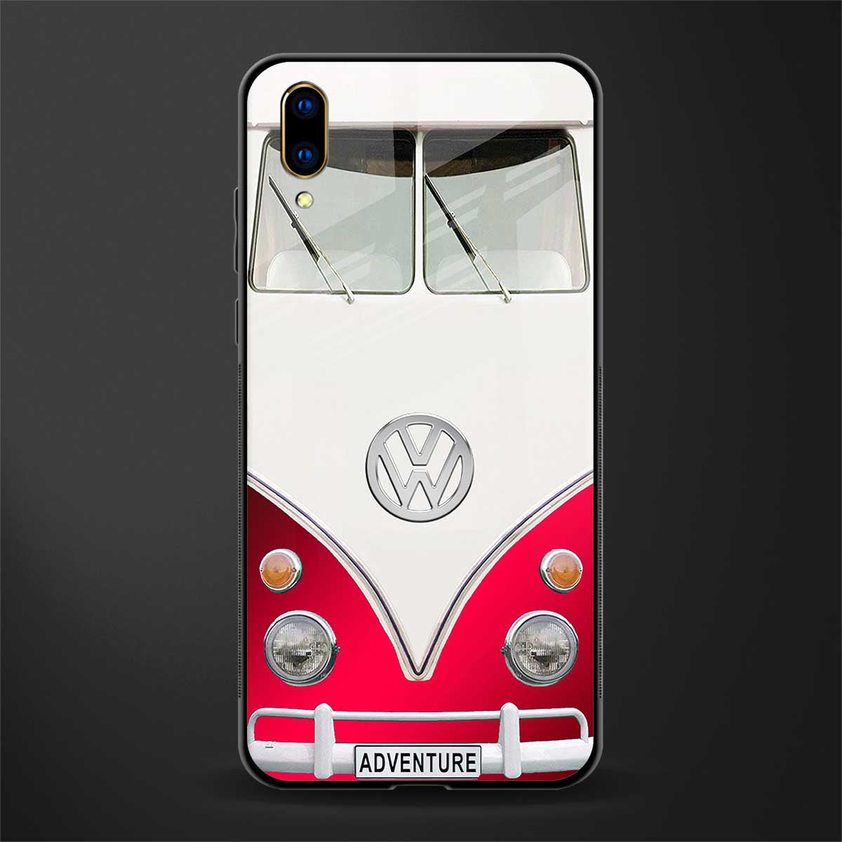 vintage volkswagen glass case for vivo v11 pro image