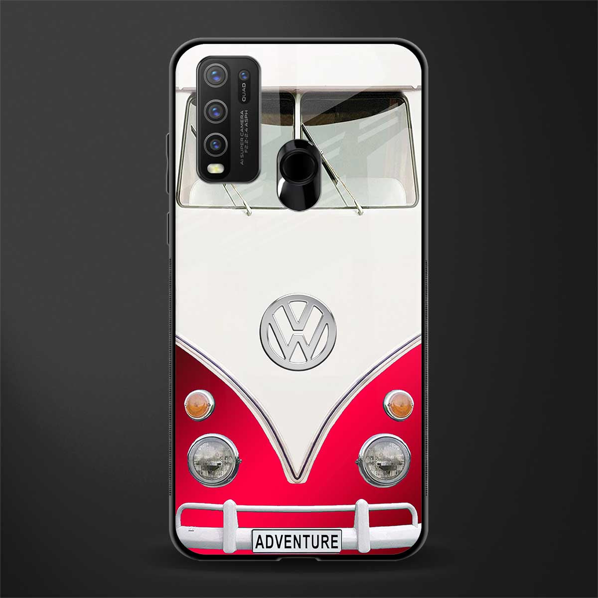 vintage volkswagen glass case for vivo y50 image