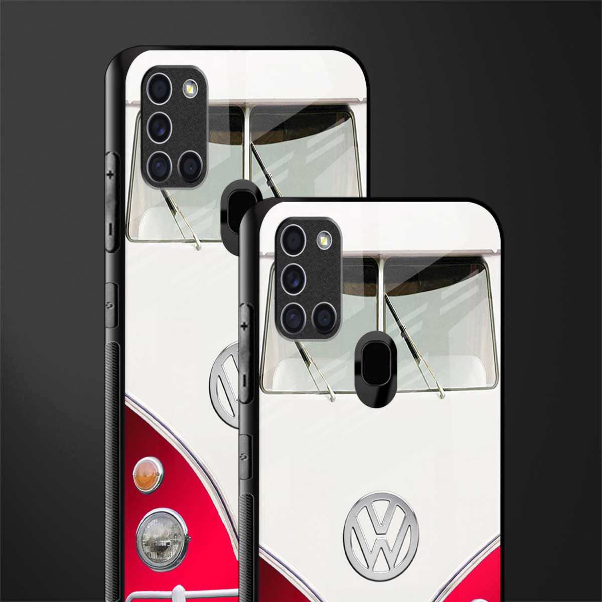 vintage volkswagen glass case for samsung galaxy a21s image-2