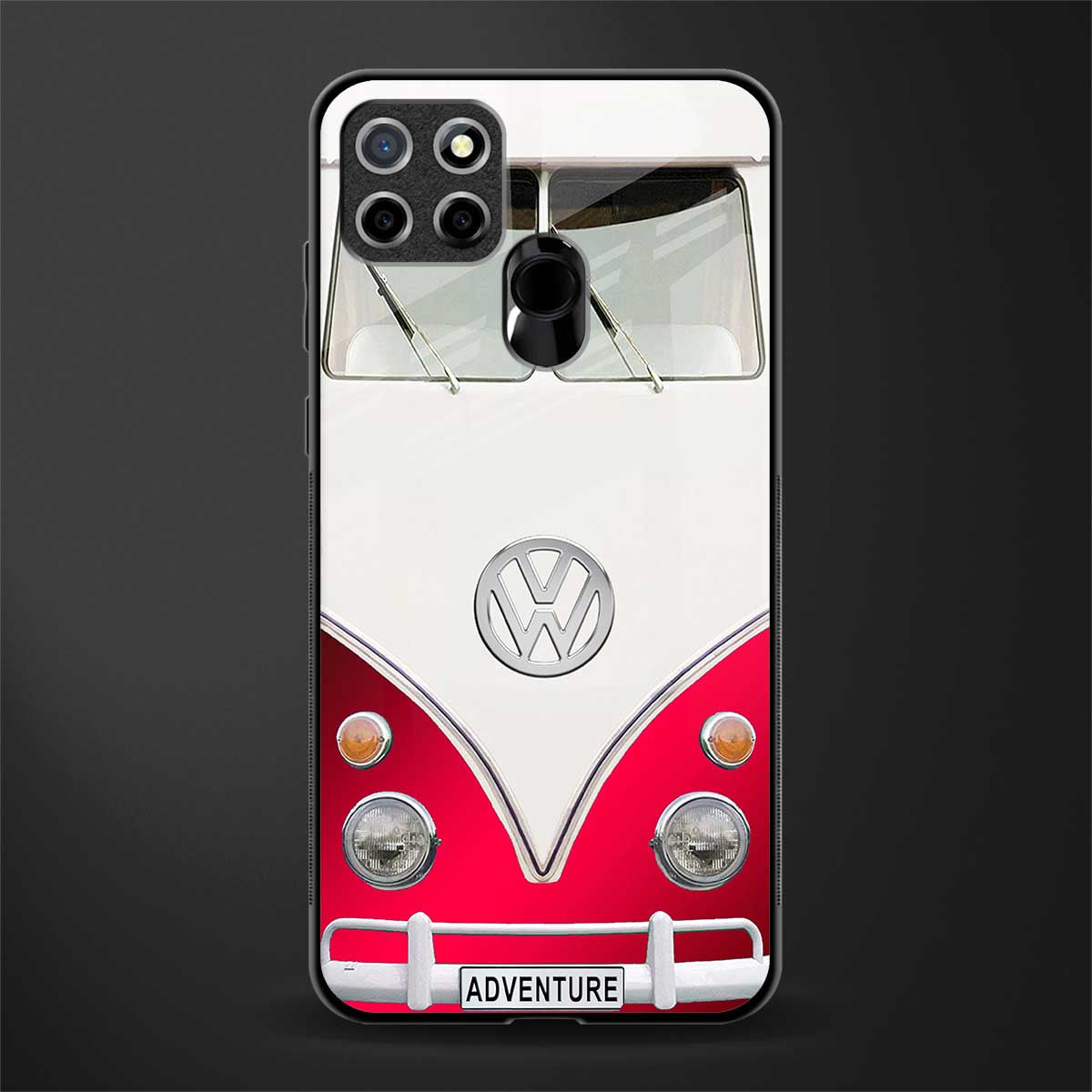 vintage volkswagen glass case for realme narzo 30a image
