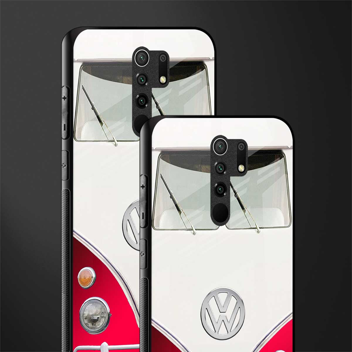 vintage volkswagen glass case for redmi 9 prime image-2
