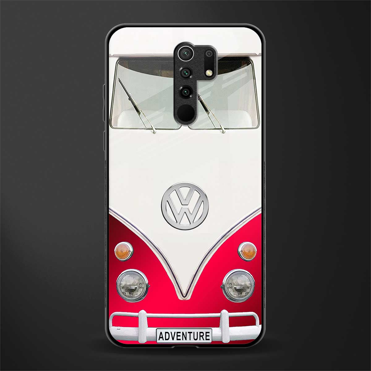 vintage volkswagen glass case for redmi 9 prime image